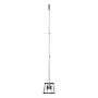 Lawn Leveling Rake, Lawn Leveler with 83.9 in Handle, 30x10 in Ground Plate, Rust-Resistant Carbon Steel Soil Leveler, 3 Heights