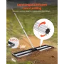 Lawn Leveling Rake, Lawn Leveler with 83.9 in Adjustable Handle, 36x10 in Ground Plate, Heavy Duty & Rust-Resistant Metal Soil L