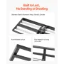 Lawn Leveling Rake, Lawn Leveler with 83.9 in Adjustable Handle, 36x10 in Ground Plate, Heavy Duty & Rust-Resistant Metal Soil L