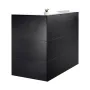 Reception Desk, 55.12 x 31.50 x 47.24 in L-Shaped Front Counter Table, Office Reception Counter with Drawer Keyboard Tray and St