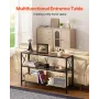 Narrow Console Sofa Table, 41.7 inches Behind Couch Table, 3-Tier Long Entryway Table and Skinny Hallway Table, Narrow Sofa Tabl