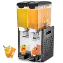 Commercial Beverage Dispenser 10L x 2 Tanks Cold Juice Ice Drink Dispenser