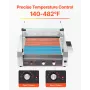 Hot Dog Roller, 30 Hot Dog 11 Rollers, Stainless Steel Sausage Grill Cooker, 2200W Commercial Hot Dog Machine with Dual Temp Con