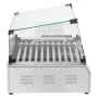 Hot Dog Roller, 30 Hot Dog 11 Rollers, Stainless Steel Sausage Grill Cooker, 2200W Commercial Hot Dog Machine with Dual Temp Con