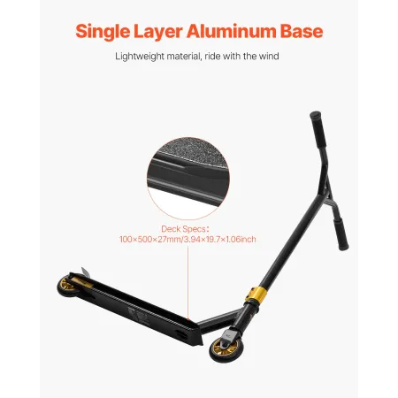 Stunt Scooter, Complete Trick Scooters for Kids Ages 11-13 Years, Teens, Adults, Boys, and Girls, Freestyle Street Rider for Int
