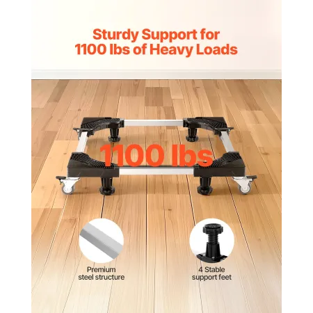 Køleskab Stand Mobile Base 1100 lb 27,5-35,4 tommer Justerbare