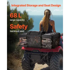 68L ATV bageste opbevaringspose 600d Oxford klud bageste lastpose & svamppude