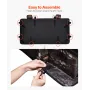 ATV Rear Storage Bag, 68L ATV Rear Cargo Bag with Sponge Seat Cushion & Bottle Holder, 600D Oxford Cloth Storage Rear Rack Seat 