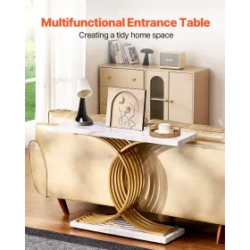 Narrow Console Sofa Table Couch Table 39.4 in for Entryway & Living Room