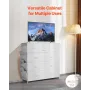 10 skuffe kommode stof opbevaring skuffer stof skraldespand og