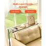 Narrow Console Sofa Table, 41.7” Behind Couch Table with Power Outlets, 2-Tier Long Entryway Table, Narrow Sofa Table with Metal