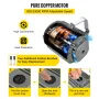 Flex Shaft Grinder 780W Rotary Tool 500-23000RPM Rotary Carver with 0.635 cm 3-Jaw Chuck & Stepless Speed Foot Pedal Hanging Gri