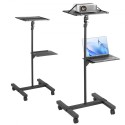 Projector Stand with Wheels Projector Floor Stand Height from 22.8-57.3"
