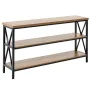 Narrow Console Sofa Table, 55.1 inches Behind Couch Table, 3-Tier Long Entryway Table and Skinny Hallway Table, Narrow Sofa Tabl