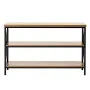 Narrow Console Sofa Table, 55.1 inches Behind Couch Table, 3-Tier Long Entryway Table and Skinny Hallway Table, Narrow Sofa Tabl