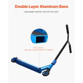 Stunt Scooter Street Trick Scooters for Kids Adults Double Layer Deck