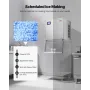 Commercial Ice Maker 550 lbs/Day Self-Cleaning Ice Machine - Head Only