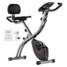 Folding Exercise Bike Fitness Stationary Bike Upright Indoor Cycling Bike