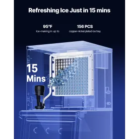 Commercial Ice Maker 360 lbs/Day Self-Cleaning Ice Machine - Head Only