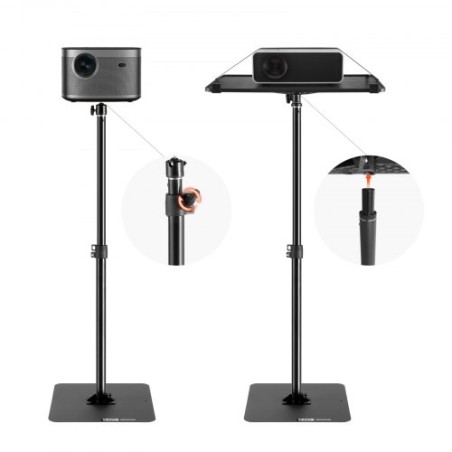 Projector Stand Projector Floor Stand Adjustable Height from 30.3 to 63.4"