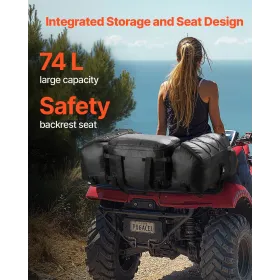 74L ATV bageste opbevaringspose 600d Oxford klud bageste lastpose & svamppude