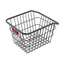 Rear Bike Basket, Metal Wire Bicycle Basket with Reflective Tail Light & Waterproof Cover, Durable Bike Back Basket, Fits to Mos