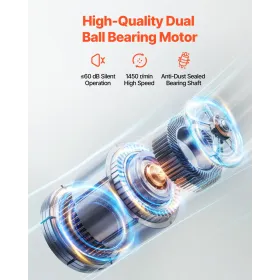 18" Industrial Pedestal Fan 3-Speed 45.3 to 57.9 Inch Height Adjustable