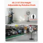 Industrial Pedestal Fan, 18 Inch Standing Fan with 45.3 to 57.9 Inches Adjustable Height, Floor Fans with 3 Adjustable Speeds, H