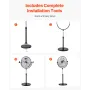 18 "Industriel piedestal-fan 3-trins 45,3 til 57,9 tommer højde