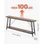 Narrow Console Sofa Table, 70.9 inches Behind Couch Table, 2-Tier Long Entryway Table and Skinny Hallway Table, Narrow Sofa Tabl