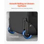 Rolling Laptop Bag 15.6 Inch(39.6cm) Wheeled Computer Bag for Women & Men Black