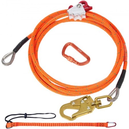 12.7mm Steel Core Flipline 16ft(4.8m) Arborist Flipline for Fall Protection