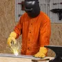 Flammebestandig svejsningsjakke kraftig læder svejsning jakke