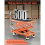 120 cm hydraulisk løftebord dobbelt saks liftvogn 226,8 kg