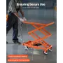 120 cm hydraulisk løftebord dobbelt saks liftvogn 226,8 kg