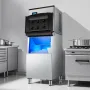 Commercial Ice Maker Machine, 500LBS/24H Ice Making Machine with 250LBS Large Storage Bin, Auto Self-Cleaning Ice Maker Machine 