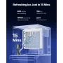 Commercial Ice Maker Machine, 400LBS/24H Ice Making Machine with 250LBS Large Storage Bin, Auto Self-Cleaning Ice Maker Machine 