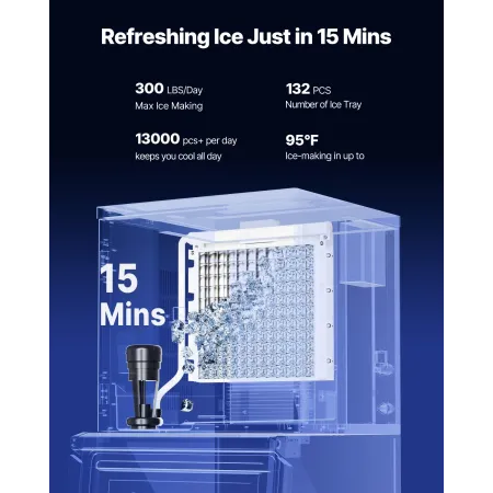 Kommerciel isproducent 300 kg/24 timer