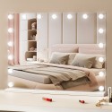 Hollywood Vanity Mirror med lys m/ USB Type C Desktop Wallmount 23.6in