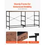 6 Drawer Dresser, Tall Chest Organizer Drawer Dresser, TV Stand with Storage, Closet Storage Drawers with Sturdy Steel Frame, Fa