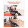 Swivel Floor Gaming Chair, 360-Degree Rotating Floor Chair with 4 Adjustable Position Folding Backrest and Lumbar Support, Foldi