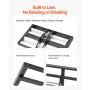 Lawn Leveling Rake, Lawn Leveler with 63.4 in Adjustable Handle, 17x10 in Ground Plate, Heavy Duty & Rust-Resistant Metal Soil L