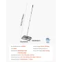 Lawn Leveling Rake, Lawn Leveler with 63.4 in Adjustable Handle, 17x10 in Ground Plate, Heavy Duty & Rust-Resistant Metal Soil L