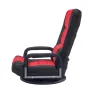 Swivel Floor Gaming Chair with Armrests, 360-Degree Rotating Floor Chair with 6 Adjustable Position Folding Backrest and Lumbar 