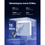 Commercial Ice Maker Machine, 450LBS/24H Ice Making Machine with 250LBS Large Storage Bin, Auto Self-Cleaning Ice Maker Machine 