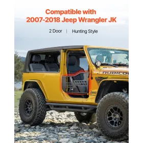 2-dørs Jeep Tube Doors Jeep Tubular Door til 2007-2018 Jeep Wrangler JK
