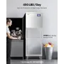 Commercial Ice Maker Machine 450 lbs/Day, 22 Inch Stainless Steel Industrial Ice Machine, Self-Cleaning and Scheduled Ice Making