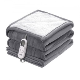 Opvarmet tæppe 130 x 180 cm elektrisk kast blød flanel til gave bedstemor