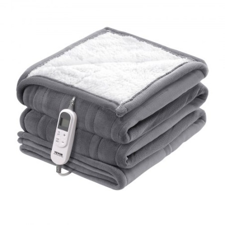 Heated Blanket 130 x 180 cm Electric Throw Soft Flannel for Gift Grandma