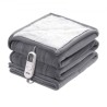 Heated Blanket 130 x 180 cm Electric Throw Soft Flannel for Gift Grandma